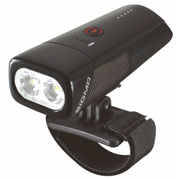 Phare Sigma Buster 1100 LED porte-casque -Batterie Li-ion USB