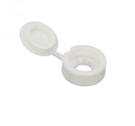 Capuchon de façade de toit en plastique blanc pour vis 5mm | 100 pièces - 6305.50.20501