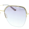 Lunettes de soleil DHS194 Médies en acier inoxydable autour du chat. 3 or gris