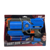 Pistolet à fléchettes Omega avec 6 fléchettes bleu 25cm
