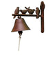 Esschert sonnette design oiseaux en fonte