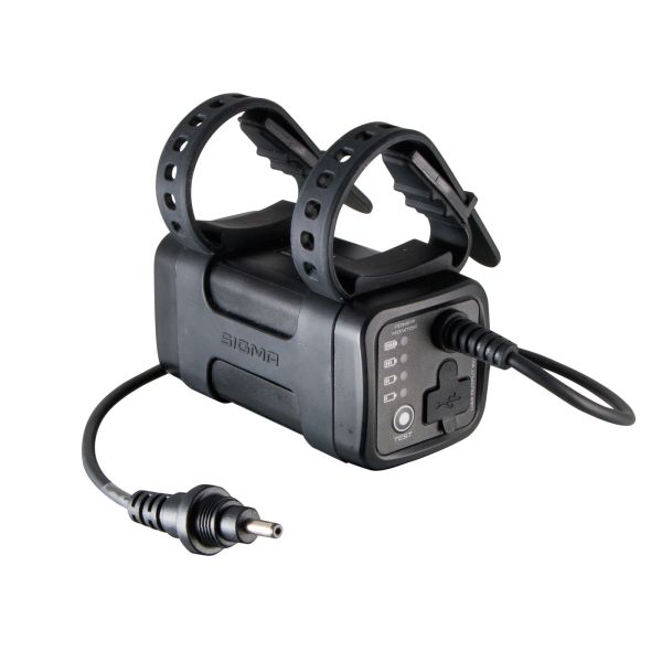 Sigma buster 2000 lumen lampe de casque batterie li-on chargeur télécommande