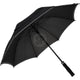 Parapluie Pioneer noir avec bord gris ø104cm