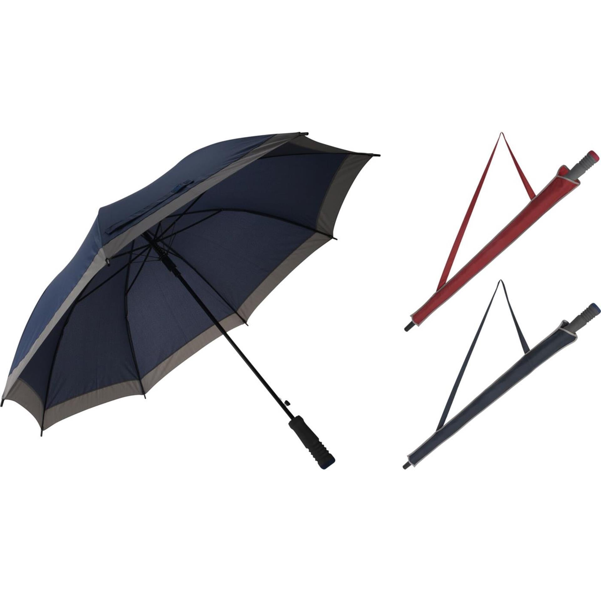 Parapluie 104 cm bleu ou bordeaux