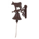 Esschert sonnette design vache en fonte