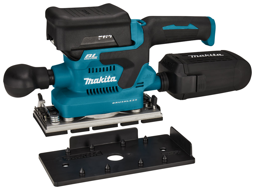 Makita dbo381rtju | ponceuse orbitale sans fil | 18v | Li-ion | Batterie 2 x 5,0 Ah et chargeur rapide | avec émetteur AWS | dans mbox - dbo381rtju