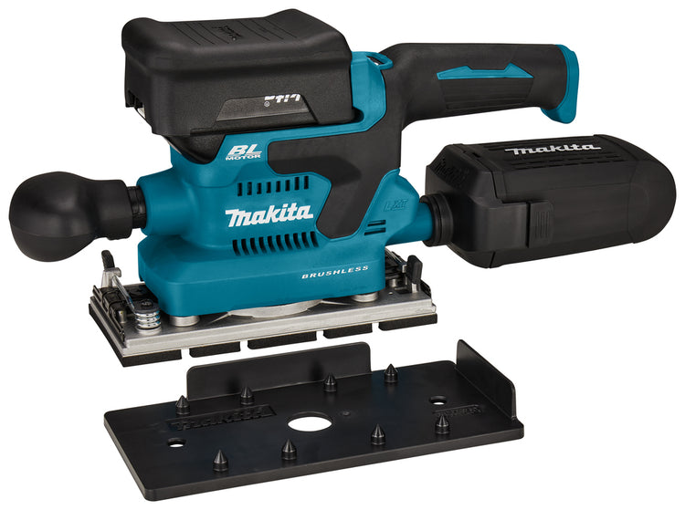 Makita dbo381rtju | ponceuse orbitale sans fil | 18v | Li-ion | Batterie 2 x 5,0 Ah et chargeur rapide | avec émetteur AWS | dans mbox - dbo381rtju