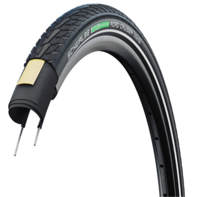 Schwalbe motion road cruiser 28x1,40 700x35c (37-622) filaire ligne active vert noir+reflex