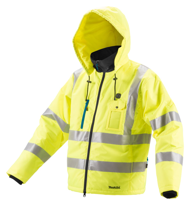 Makita dcj206zs | veste de sécurité chauffante taille s | sans piles, chargeur, avec adaptateur pour veste - dcj206zs