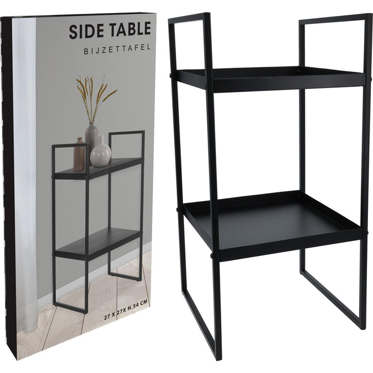Table d'appoint de décoration en métal 27x27x54cm