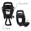 Qibbel arrière siège junior 6+ rack à bagages longtails noir