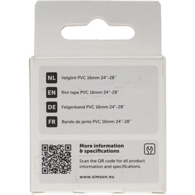 Fond de jante Simson 24'' -28'' PVC résistant 16mm