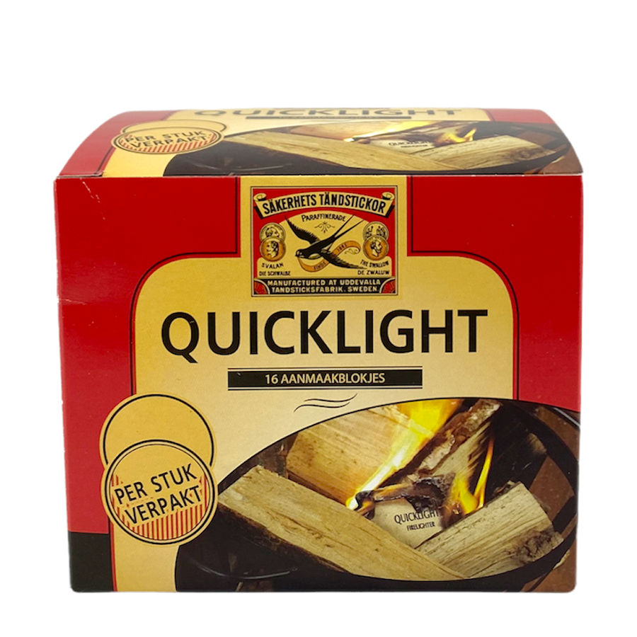 L'hirondelle allume-feu quicklight 16 pièces