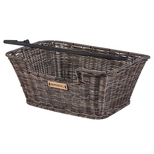 Basil Capri Rattan Look - Panier de vélo - à l'arrière - Brown