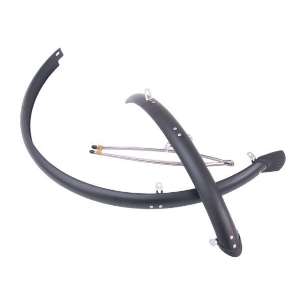 Sunny wheel plastic mudguard set 28 inch ks 45 mm matt black