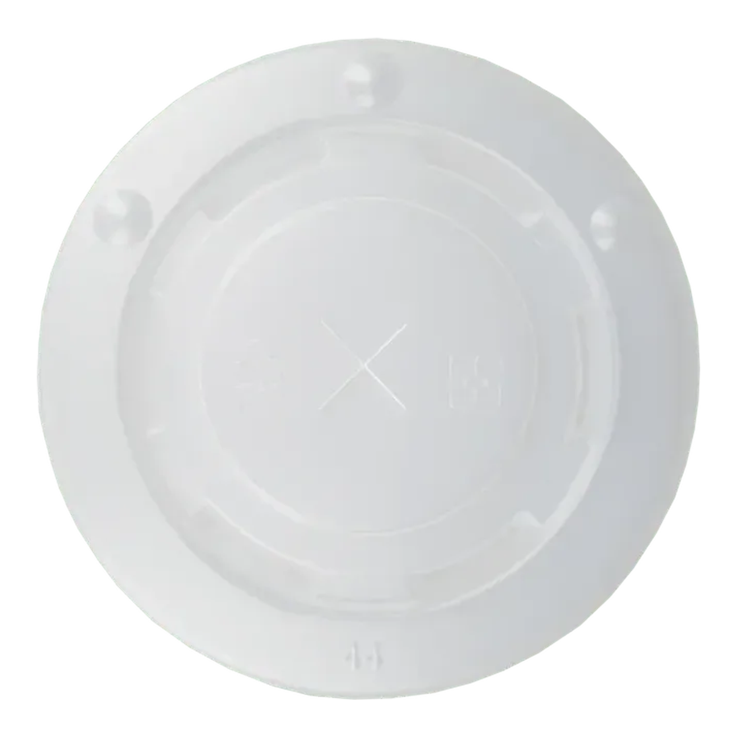 Couvercle tasse à milkshake plat avec croix 90mm en plastique (50 pièces)