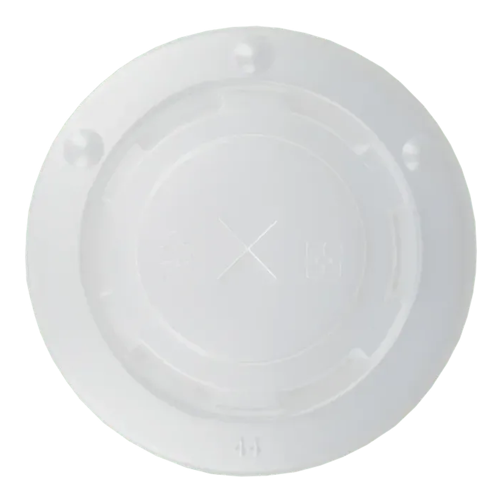 Couvercle tasse à milkshake plat avec croix 90mm en plastique (50 pièces)