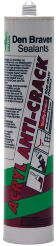 Den braven avaler mastic acrylique anti-fissure 310ml blanc - 11615201 - 11615201