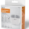 Denver Écouteurs sans fil Bluetooth compacts + étui de chargement blanc - 7120860