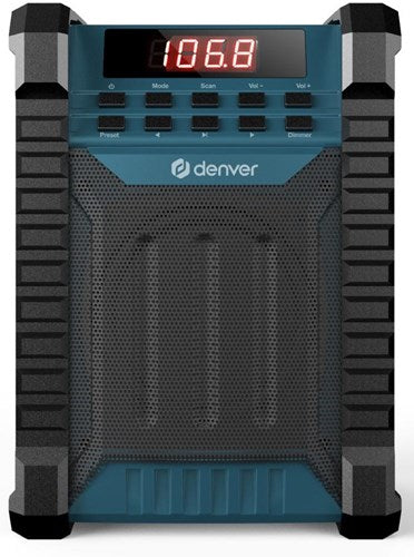 Radio de chantier Denver avec FM et Bluetooth rechargeable - 8140350