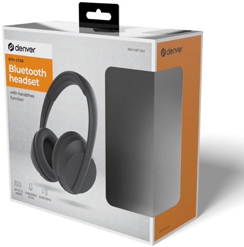 Denver casque sans fil Bluetooth noir mat - 7120870