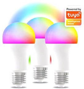 Denver LED GLS Mat RVB E27 9W 3-Pack Dimmable Smart Wi-Fi Tuya - LED5040