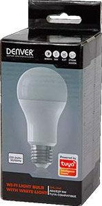 Denver led verre blanc mat e27 9w dimmable smart wi-fi tuya - led5010