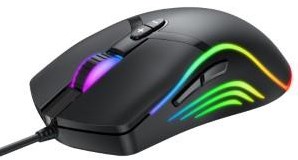 Denver souris de jeu optique filaire USB RGB lumière noir - 9510055