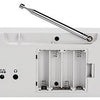 Denver radio dab+ 230v ou batterie + double fonction alarme blanc - 8140320