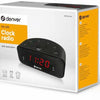 Radio-réveil Denver LED FM noir double alarme - 8140211