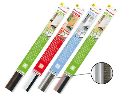 Fix-O-Moll Door Brush Premium auto-adhésif 1M Aluminium