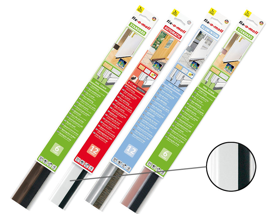 Fix-O-Moll Sill Strip Door Brush 1M Transparent