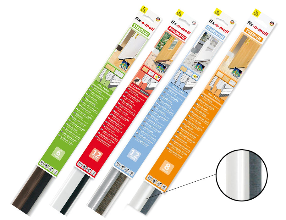 Fix-O-Moll Door Brush Premium auto-adhésif 1m blanc