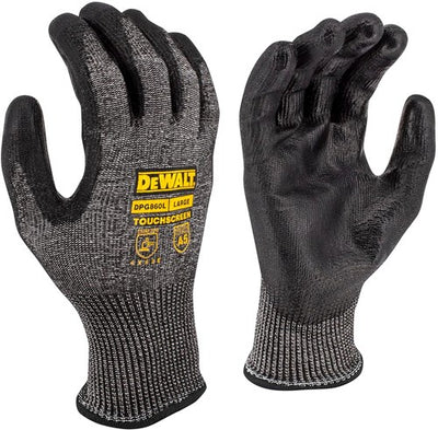 Dewalt Gant de travail A4 Touch L 13 g avec résistance aux coupures de niveau A4 - DPG860Leu