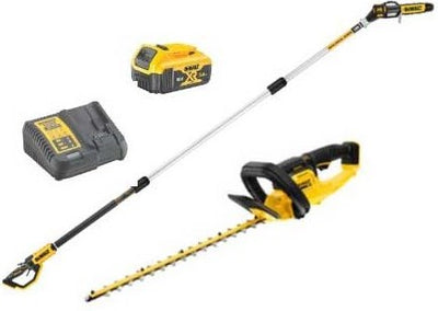 Ensemble télescopique Dewalt 18v xr | taille-haie et tronçonneuse | 1x 5,0ah et chargeur - dcmpsh56kit-qw - dcmpsh56kit-qw
