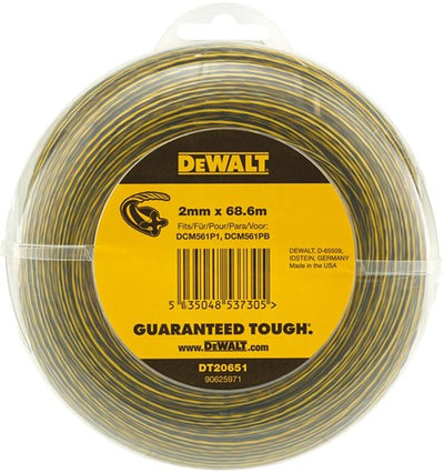 Accessoires Dewalt coupe-herbe 18v - fil de remplacement 2mm - dt20651-qz