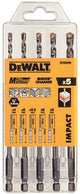 Imp Dewalt Accessories Ensemble de forets à maçonnerie 5 pièces - dt60099-qz