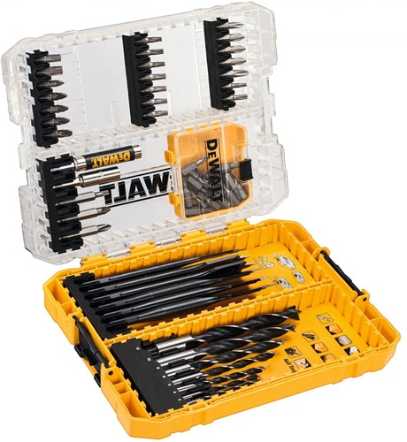 Accessoires Dewalt Ensemble de 57 perceuses rapides et perceuses à bois | extrême | dans un cas difficile - dt70758-qz