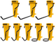 Accessoires Dewalt Ensemble de 8 crochets pour outils à main - dwst82816-0