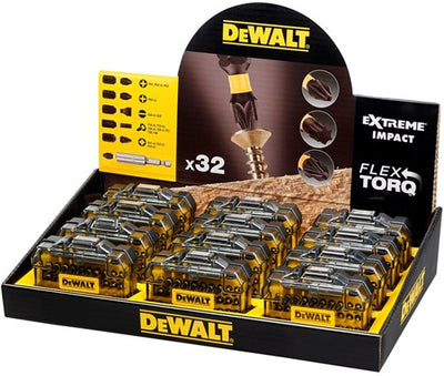 Imp Dewalt accessoires compteur affichage 12x acte torsion compact jeu d'embouts à vis 32 pièces-dt70523tm-qz