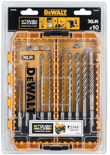 Accessoires Dewalt jeu de forets à béton sds+ xlr | 10 pièces | dans un cas difficile - dt70752-qz