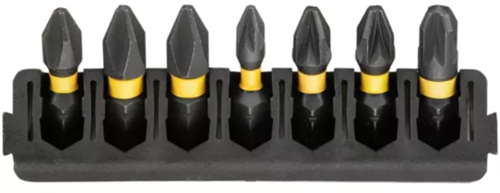 Jeu d'embouts d'accessoires Imp Dewalt | titulaire + acte de torsion | 25mm | pbitset | h1 x1, pbitset | h2 x2, pz1 x1, pz2 x2, pz3 x1 - dt70809-qz