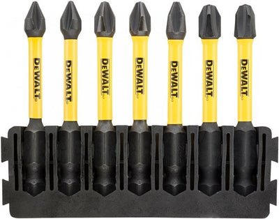 Jeu d'embouts d'accessoires Imp Dewalt | titulaire + acte de torsion | 57 mm | pbitset | h1 x2, pbitset | h2 x3, pbitset | h3 x2 - dt70818-qz