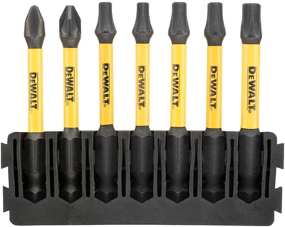 Jeu d'embouts d'accessoires Imp Dewalt | titulaire + acte de torsion | 57 mm | pbitset | h2 x1, pz2 x1, t20 x2, t57 x2, t30 x1 - dt70820-qz