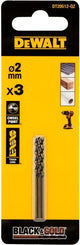 Accessoires Dewalt foret à métal en or noir | 2mm - dt20512-qz