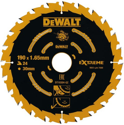 Accessoires Dewalt | lame de scie circulaire | 190x30x24t - dt10304-qz
