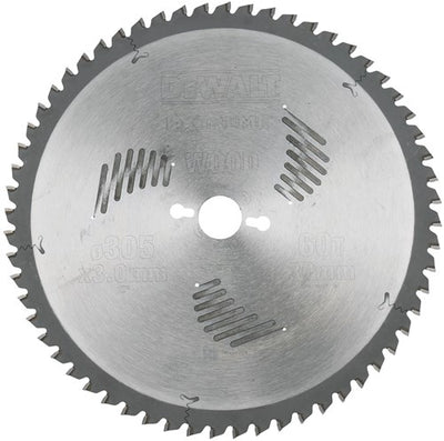Accessoires Dewalt lame de scie circulaire 305x30x60t, dents alternées, négatif 5°, encoche 3,0mm - dt4331-qz
