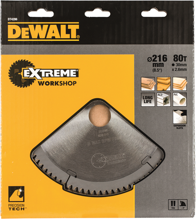 Accessoires Dewalt lame de scie circulaire s40 216x30x80t - dt4286-qz