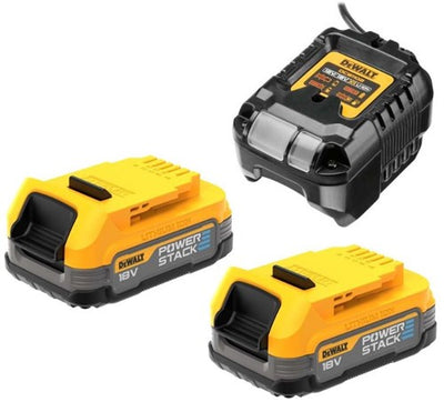 Accessoires Dewalt dcb1102e2-qw Kit powerstack 18v xr : chargeur dcb1102 | 2x batterie compacte Power Stack - dcb1102e2-qw