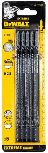 Accessoires Dewalt lame de scie sauteuse hcs pour bois épais (t744d) - dt2167-qz